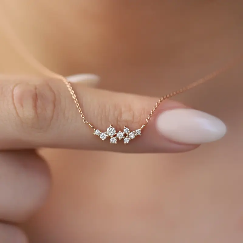 0.20 Karat Özel Tasarım Pırlanta Kolye