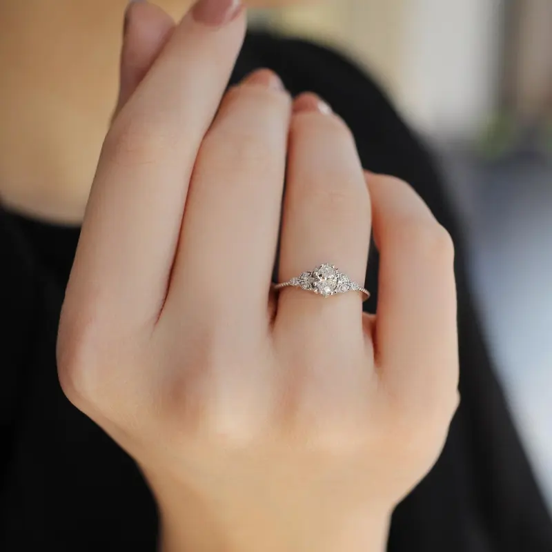 0.40 Karat Vintage Alice Tasarım Pırlanta Yüzük