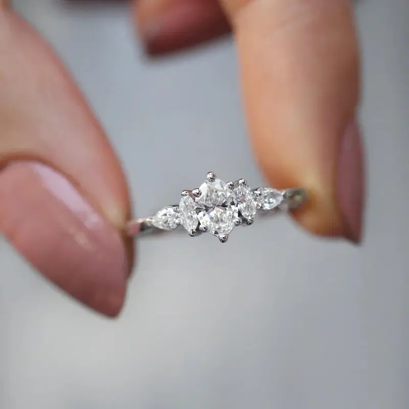 0.50 Karat D SI2 GIA Sertifikalı Vintage Diana Pırlanta Yüzük