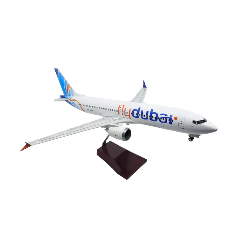 1/85 Ölçekli FlyDubai Boeing 737 MAX Model Uçak