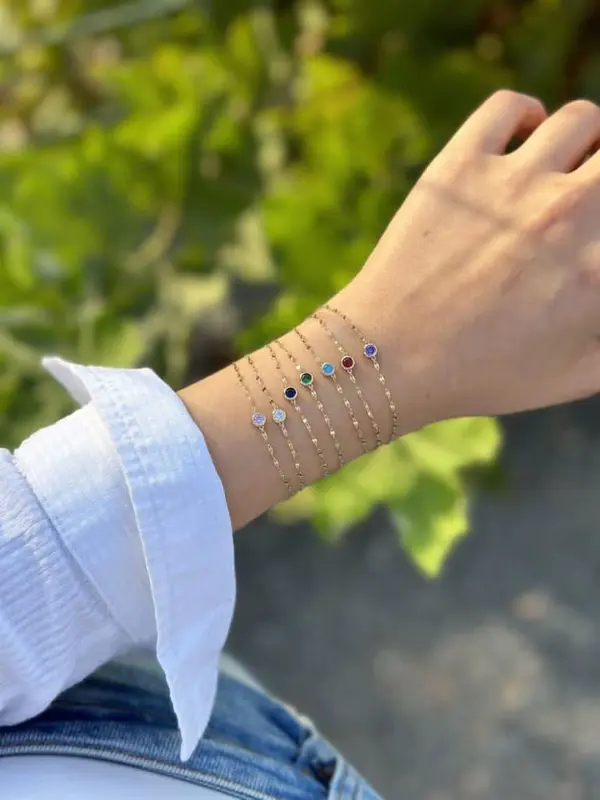 14 Ayar Altın Rainbow Collection Bileklik