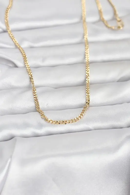 14K Gold Renk 60 Zincir Kadın Kolye