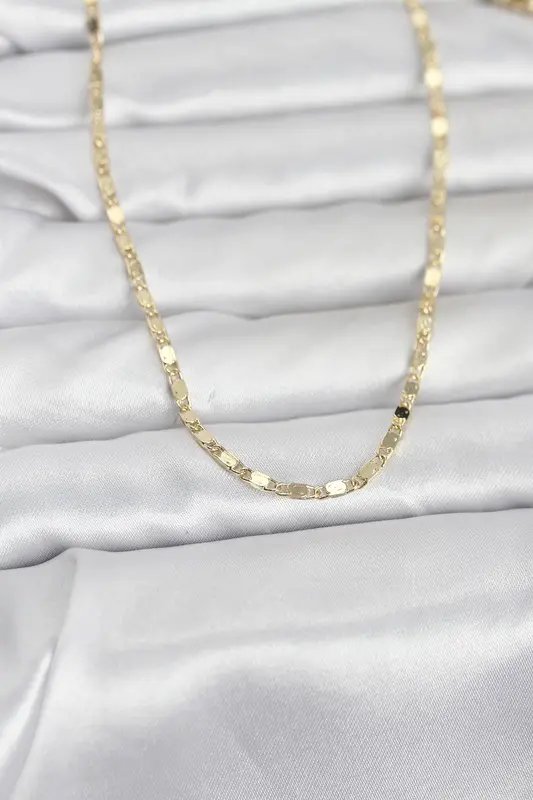 14K Gold Renk Ezme Zincir 60 Kadın Kolye