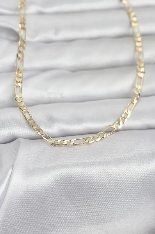 14K Gold Renk Kuşgözü Zincir Model 60 Kadın Kolye