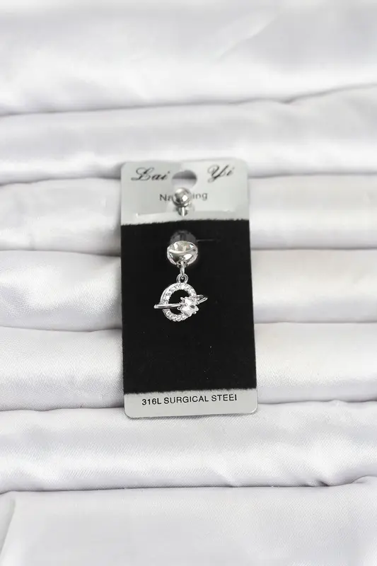 316L Cerrahi Çelik Sallantılı Yıldız Model Göbek Piercing