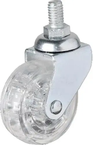 326 50x20 Mm Şeffaf Makaralı Vidalı Teker 4 Adet