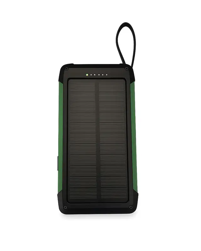 3'ü 1 Arada Solar Powerbank Yeşil