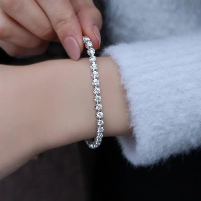 4.80 Karat Pırlanta Suyolu Bileklik