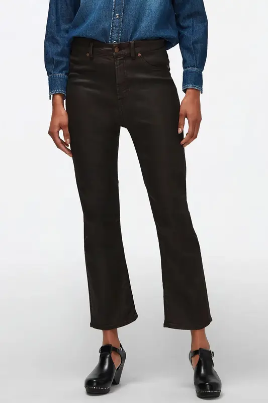 7 For All Mankind Logan Stovepipe Geniş Crop Paça Jeans