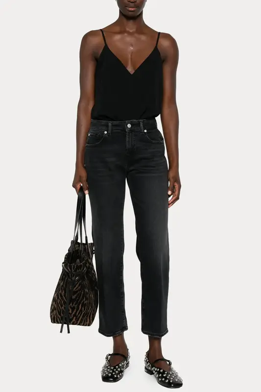 7 For All Mankind Straight Fit Streç Yıkamalı Jeans