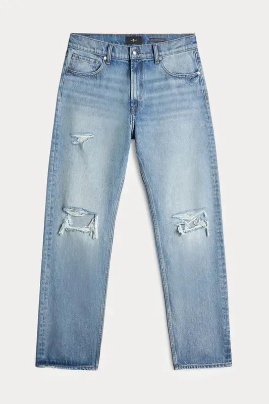 7 For All Mankind Straight Fit Yırtık Detaylı Yıkamalı Jeans