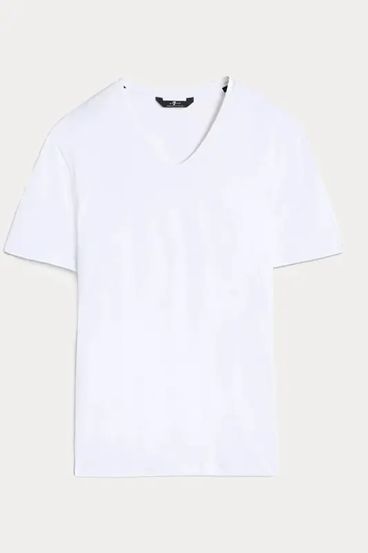 7 For All Mankind V Yaka Luxe Performance Streç T-shirt