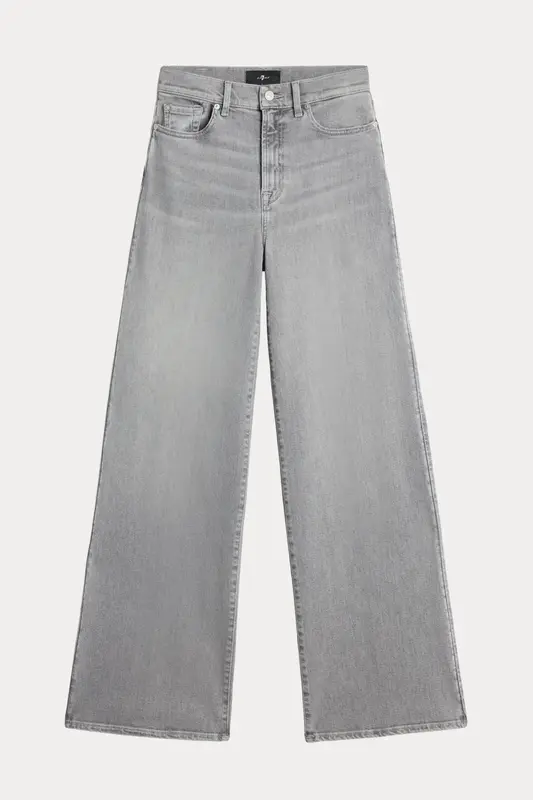 7 For All Mankind Wide Leg Yüksek Belli Streç Yıkamalı Jeans