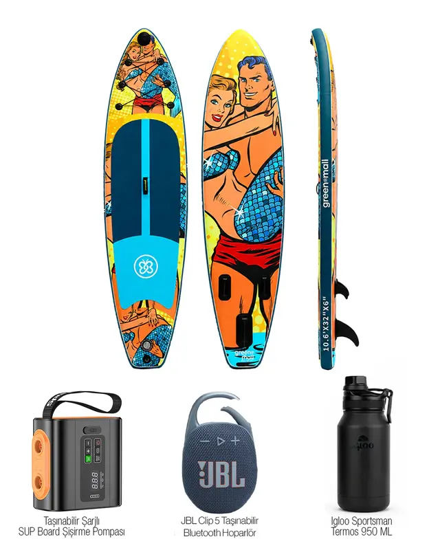 Adventure Set – Bondy Şişme SUP Board / Paddle Board 320 cm