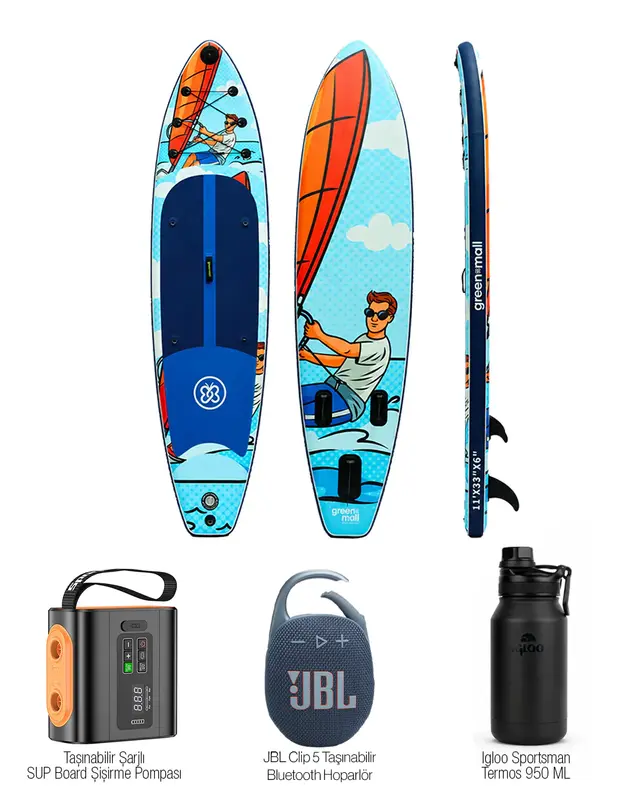 Adventure Set – Wind Catcher Şişme SUP Board / Paddle Board 335 cm