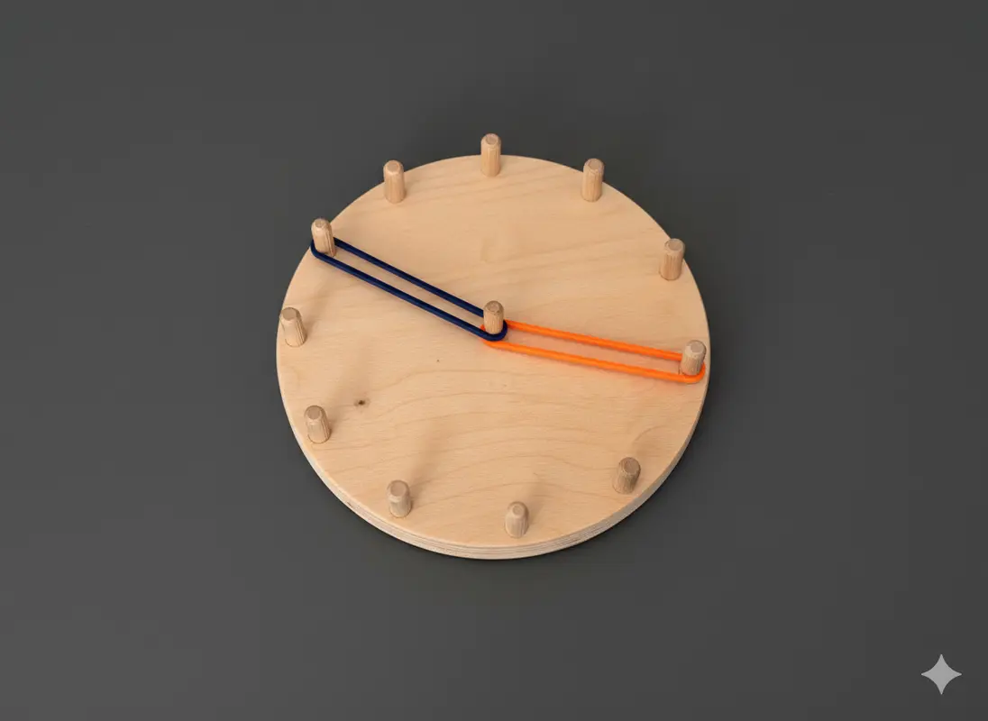 Ahşap Lastik Saat | Modern Dekoratif Duvar Saati 19x19 cm