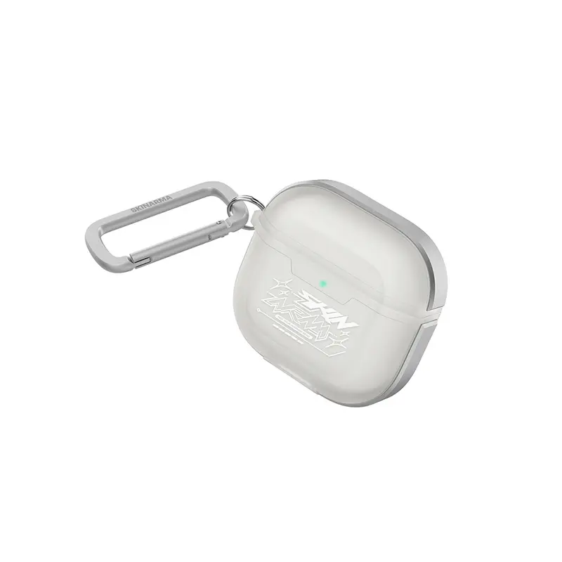 Airpods 4. Nesil Uyumlu Kılıf Skinarma Transparan Mat Tasarım Kinzoku Kılıf