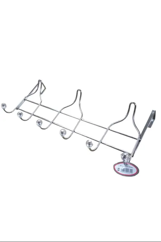 Amerikan Kapı Arkası Askı 6Lı - Krom -KA-06