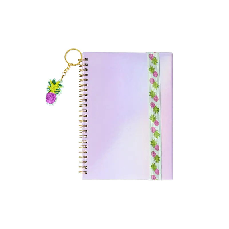 Ananas Detaylı Mor Defter