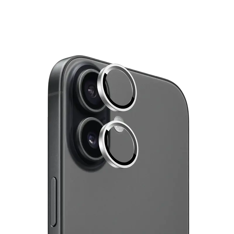 Apple iPhone 17 Bright PVD Metal Kamera Lens - Gümüş
