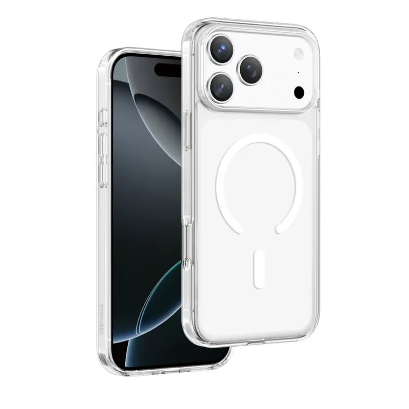 Apple iPhone 17 Pro Max Hybrid Pro Magsafe Kılıf - Şeffaf