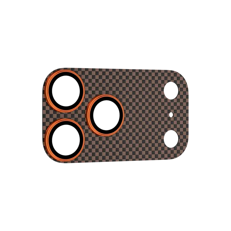 Apple iPhone 17 Pro Max Kevlar Kamera Lens - Turuncu