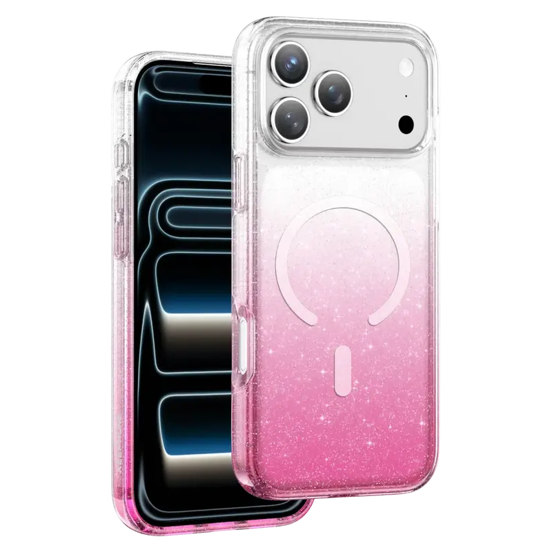 Apple iPhone 17 Pro Max Lillian Simli Magsafe Kılıf - Pembe