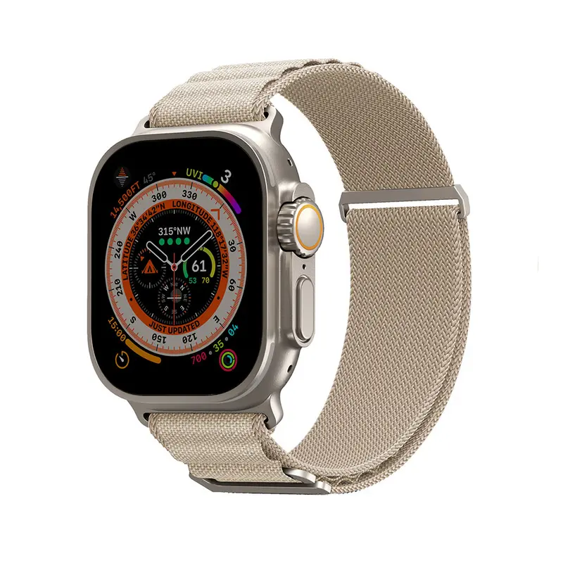 Apple Watch 42/44/45/46/49mm Uyumlu SkinArma Kobu Hasır Kordon