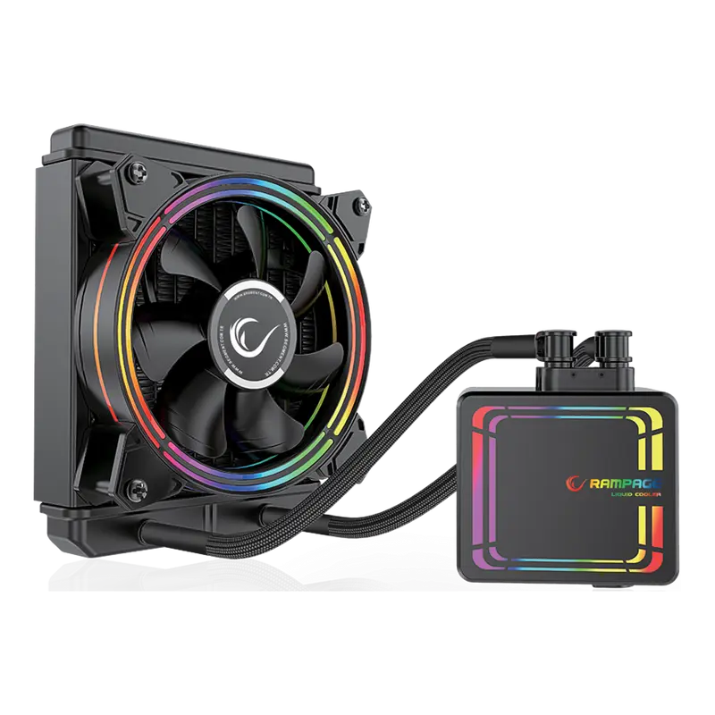 AQUA120-RGB - 2000 RPM 12cm AMD/ LGA1200 Uyumlu Sıvı Soğutmalı Cpu Fan