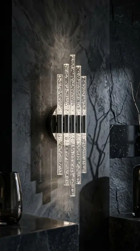 Aura Medium 39 cm  Aplik Gümüş Beyaz LED