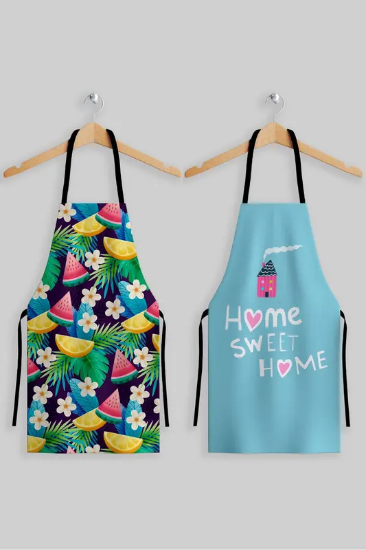 AYSHome Home Sweet Home 2'Li Mutfak Önlüğü Seti