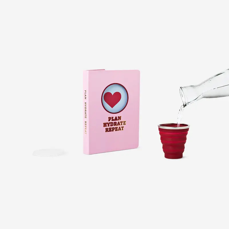 Bardak Detaylı Pembe Defter
