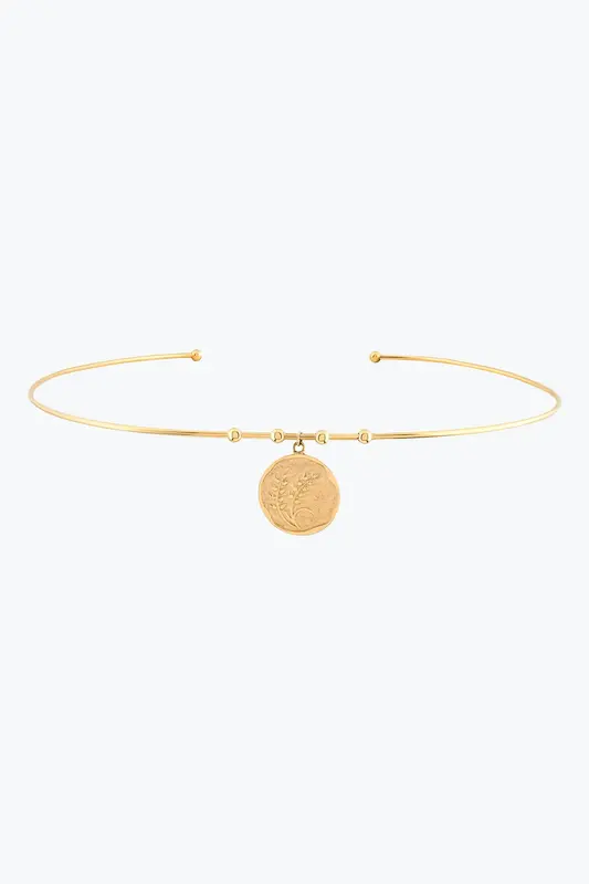 Başak Damga Uçlu Tel Choker