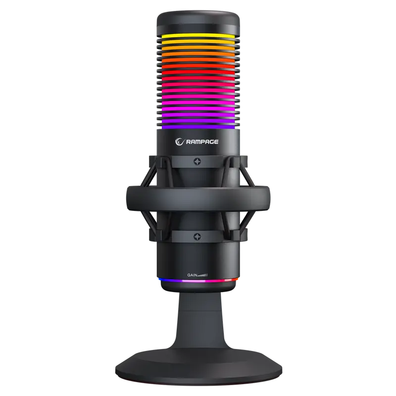 BEMOL - RGB Shock Mount Masaüstü Mikrofon