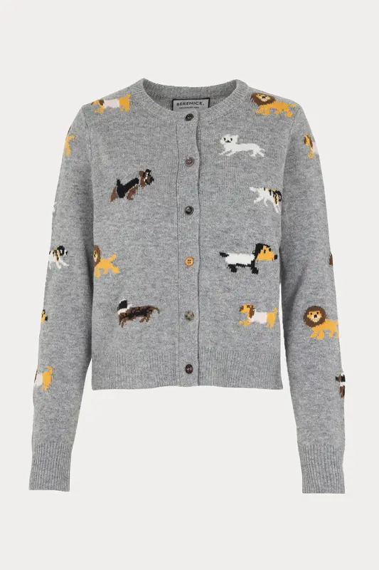 Berenice Myanimals Regular Fit Örgü Yün Triko Ceket