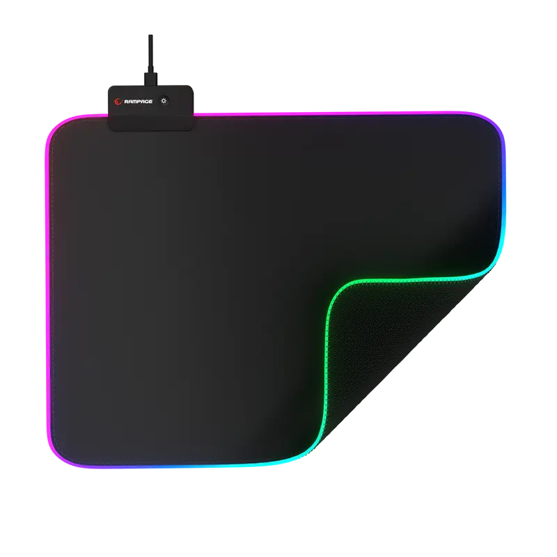 BLITZ RGB M (MP-23) - MP-23 25x33 cm RGB Ledli Oyuncu Mouse Pad-Siyah