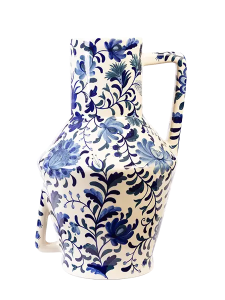 BLUE&WHITE PATTERN VASE