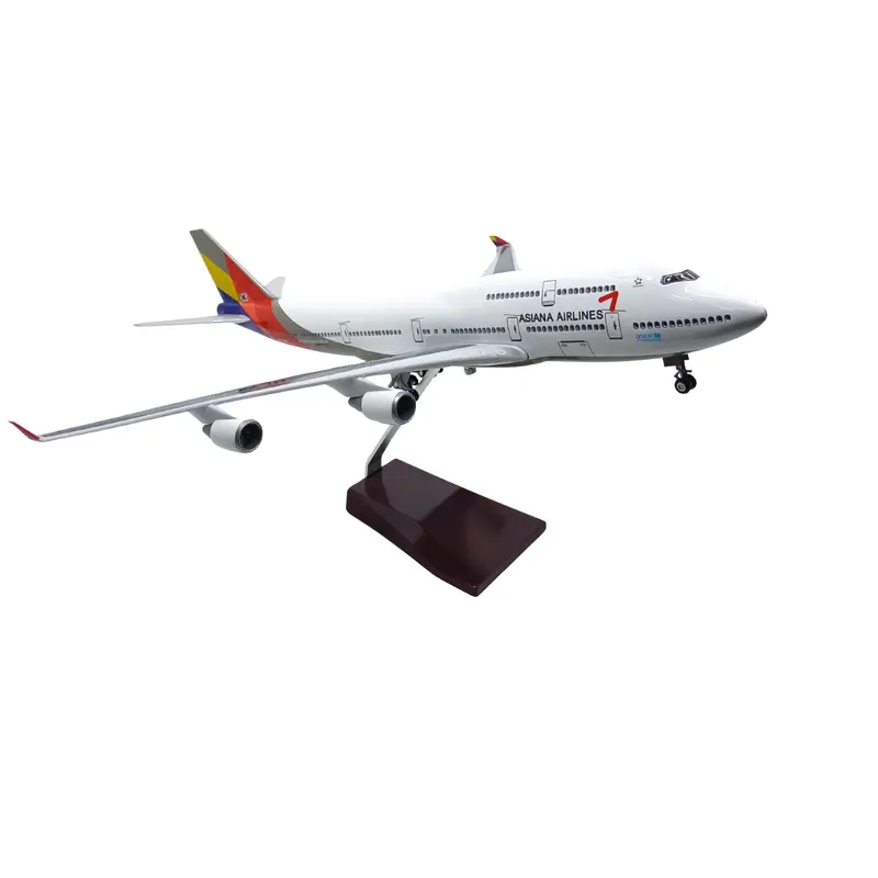 Boeing 747-400 Asiana Airlines Model Maket Uçak 1/160 Ölçekli (47 cm)