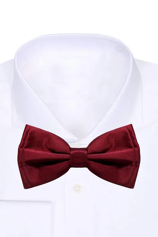 Bordo Ayarlanabilir Saten Çocuk ve Bebek Papyonu