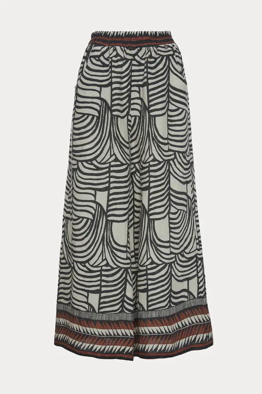 Bsb Relaxed Fit Beli Lastikli Keten Pantolon