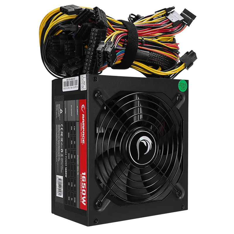 BTC-1650 - 1650W 16xPCIe VGA Soket 14cm Fanlı Bitcoin Power Supply