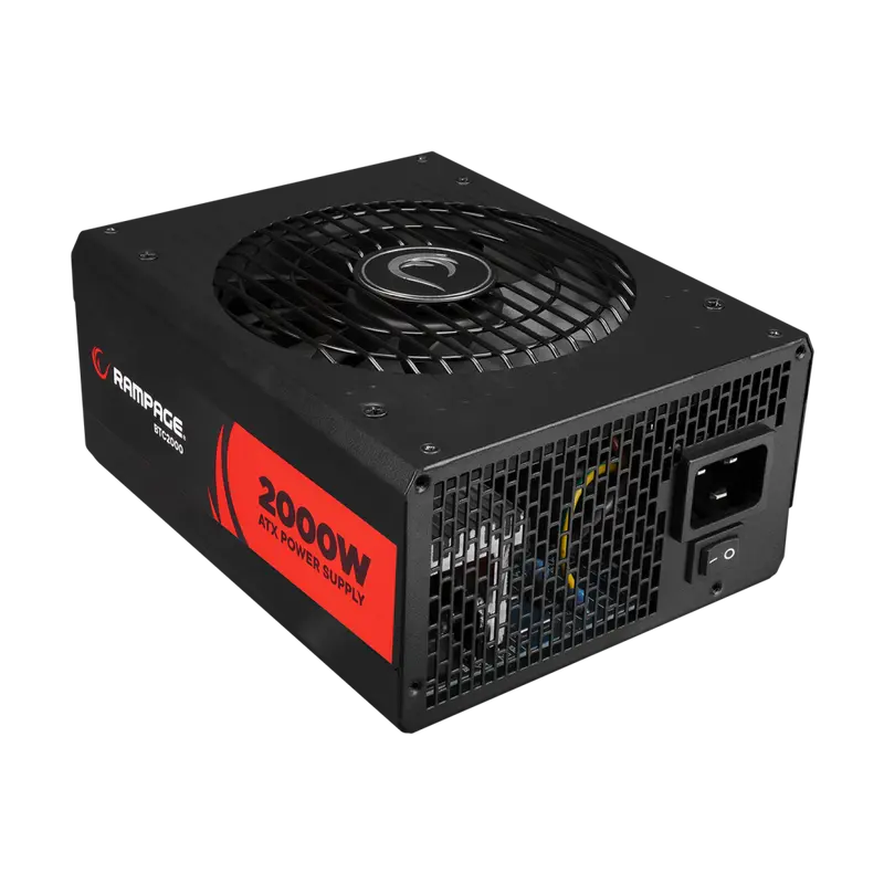 BTC2000 - 2000W 16x PCIe VGA Soket 14cm+8cm 2 Fanlı Bitcoin Power Supply