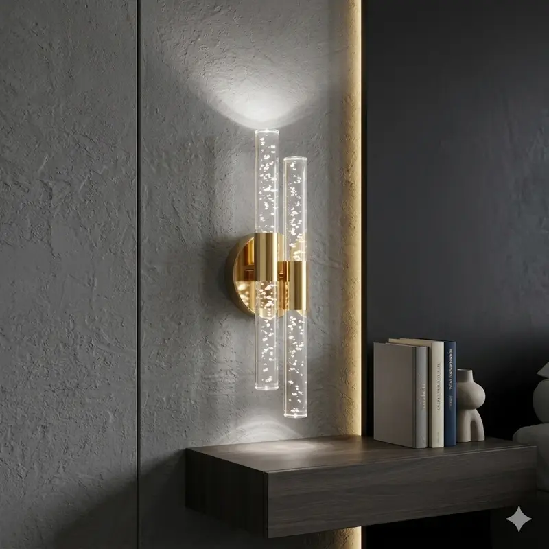 Bubbleflux Dubble Small 31 cm Modern Tasarım LED Aplik - Duvar Lambası - Gold -  Elektrikli - Beyaz LED