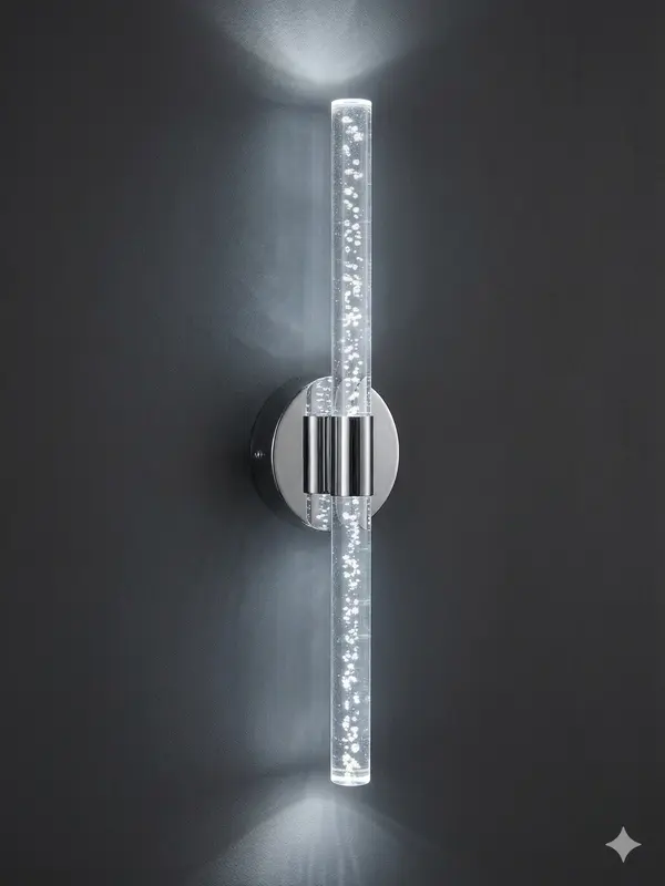 Bubbleflux Large 51 cm Modern Tasarım LED Aplik - Duvar Lambası - Gümüş -  Elektrikli - Beyaz LED