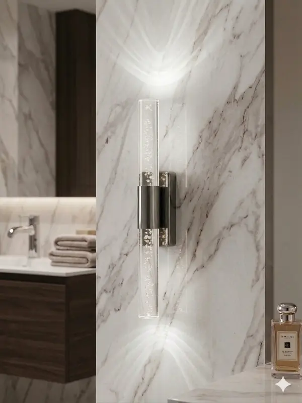 Bubblelight Small 31 cm Modern Tasarım LED Aplik - Duvar Lambası - Antrasit -  Pilli - Beyaz LED