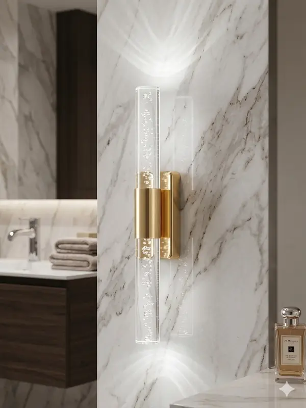 Bubblelight Small 31 cm Modern Tasarım LED Aplik - Duvar Lambası - Gold -  Pilli - Beyaz LED