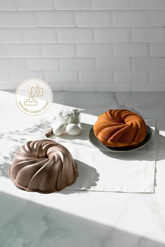 Buket Rose Gold Döküm Kek Kalıbı 24 Cm