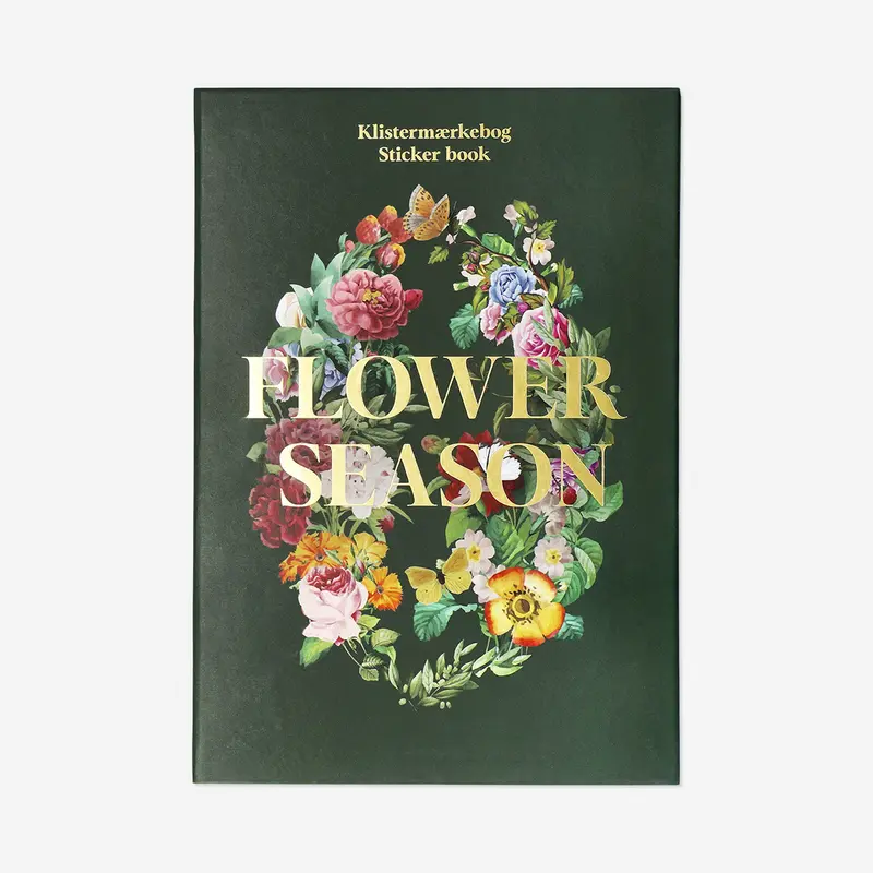 Çiçek Desenli Sticker Kitabı