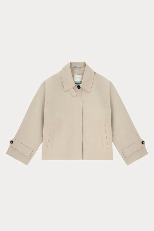 Circolo 1901 Boxy Fit Streç Kısa Trençkot