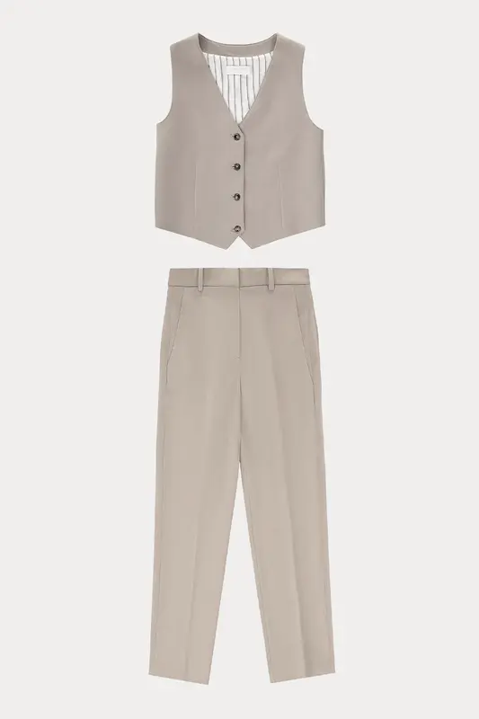 Circolo 1901 Carrot Fit Streç Yelek Pantolon Set